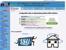 Tablet Screenshot of netegyesulet.hu